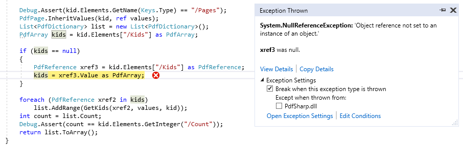 pdfsharp getkids null ref exception.PNG